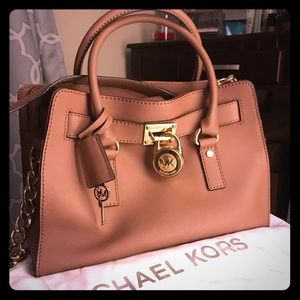 Michael Kors Dusty Rose Leather Satchel